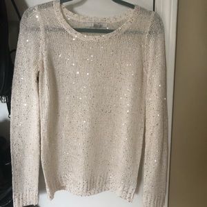 Sparkly White Sweater